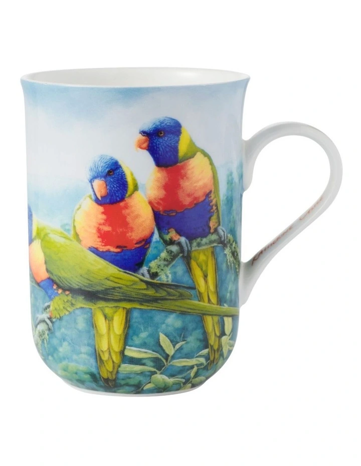 Birds of Australia KC 10 Year Anniversary Mug 300ml Lorikeet in Multi image 1