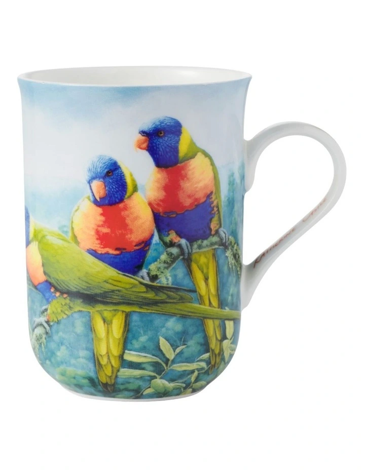 Birds of Australia KC 10 Year Anniversary Mug 300ml Lorikeet in Multi image 1