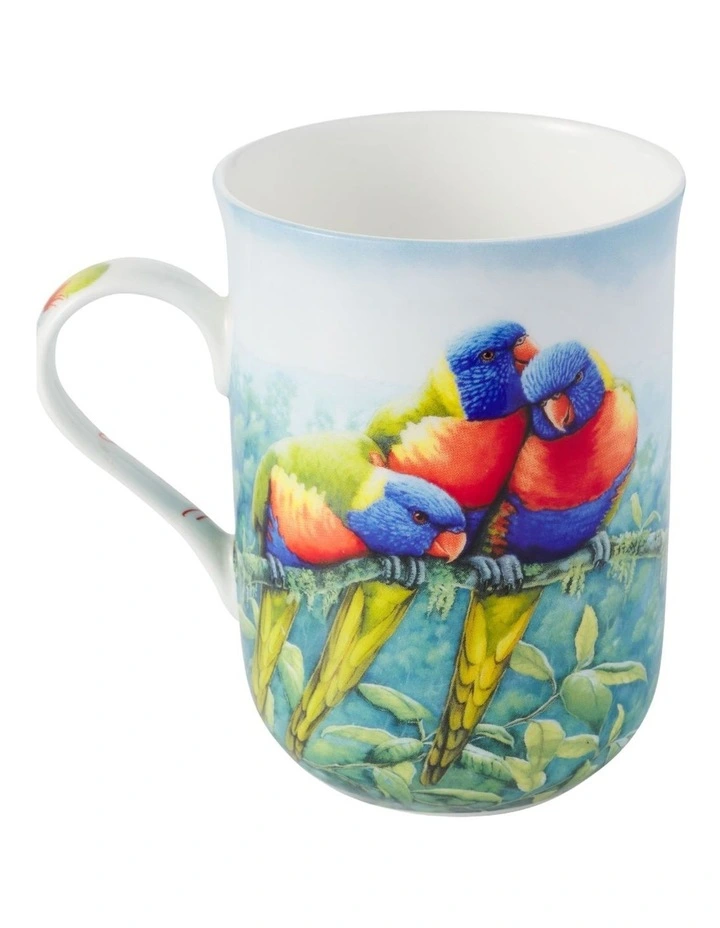 Birds of Australia KC 10 Year Anniversary Mug 300ml Lorikeet in Multi image 2