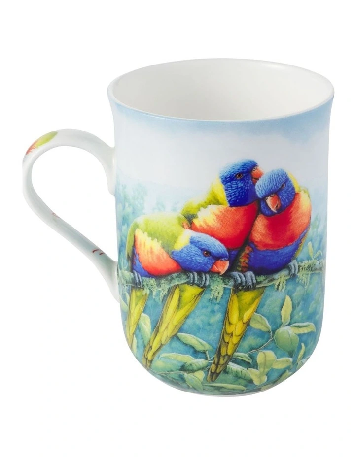 Birds of Australia KC 10 Year Anniversary Mug 300ml Lorikeet in Multi image 2