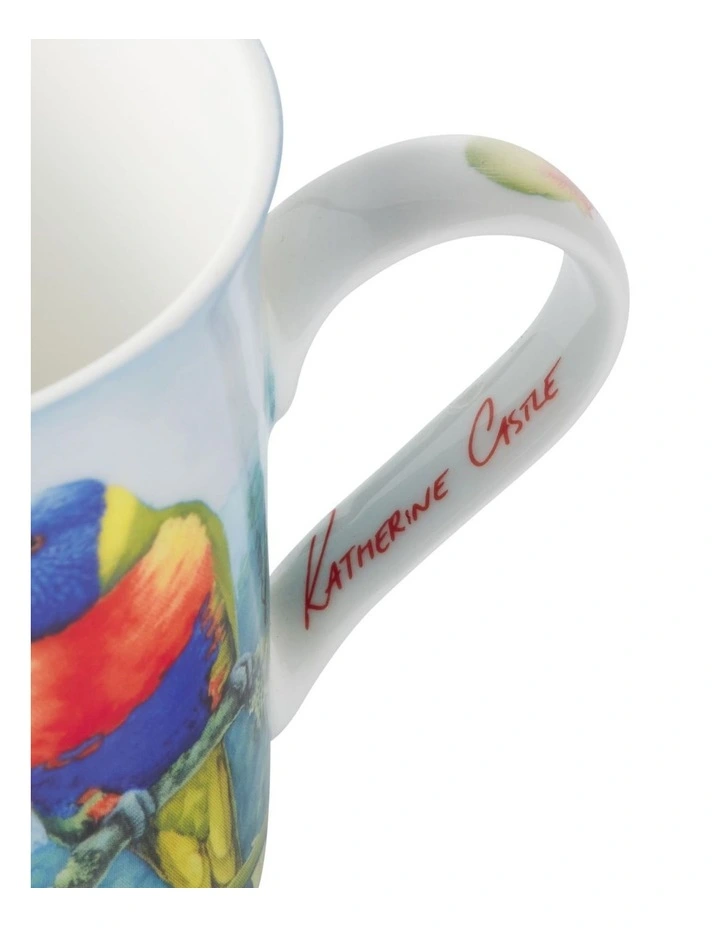 Birds of Australia KC 10 Year Anniversary Mug 300ml Lorikeet in Multi image 4
