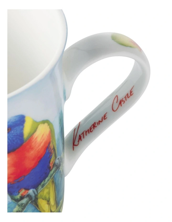 Birds of Australia KC 10 Year Anniversary Mug 300ml Lorikeet in Multi image 4