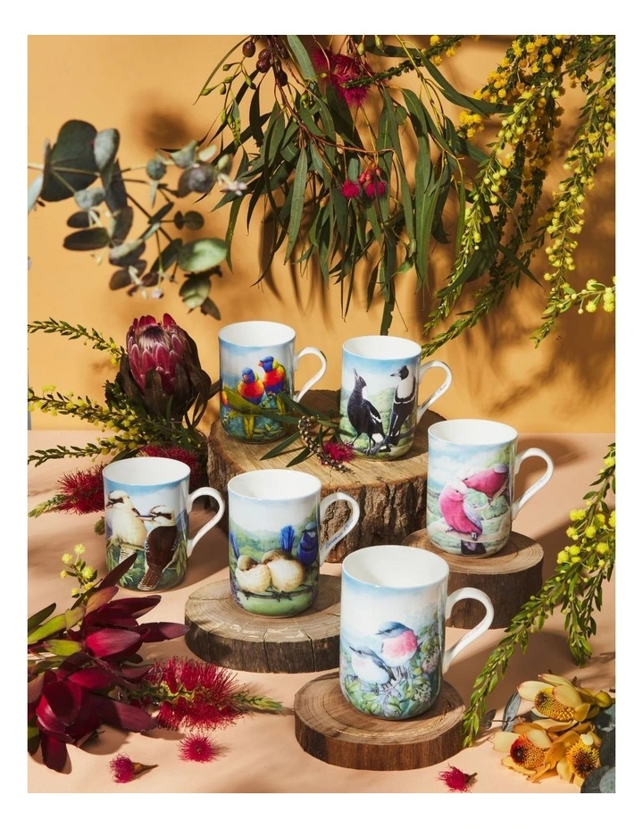 Birds of Australia KC 10 Year Anniversary Mug 300ml Lorikeet in Multi image 6