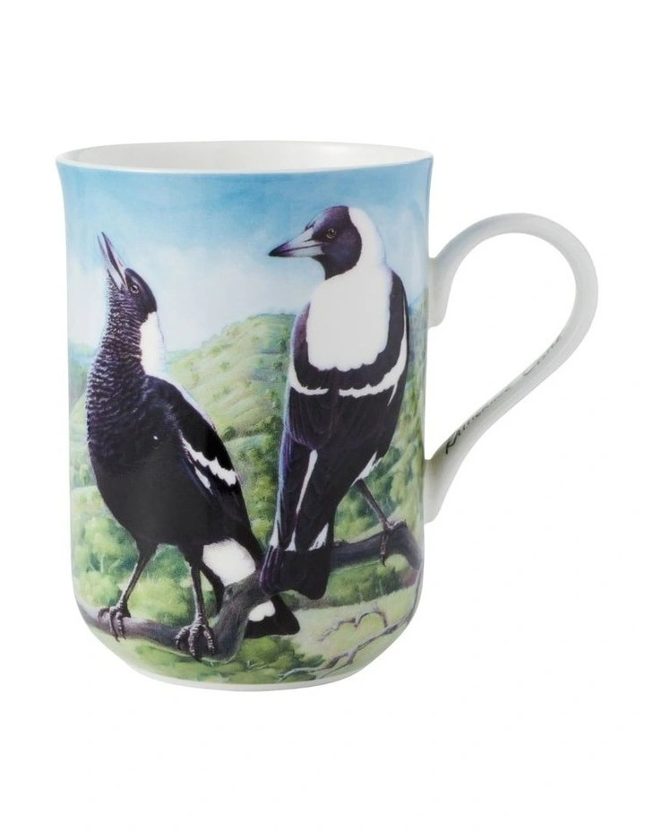 Birds Of Australia KC 10 Year Anniversary Mug 300ml Magpie in Multi image 1