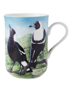 Birds Of Australia KC 10 Year Anniversary Mug 300ml Magpie in Multi