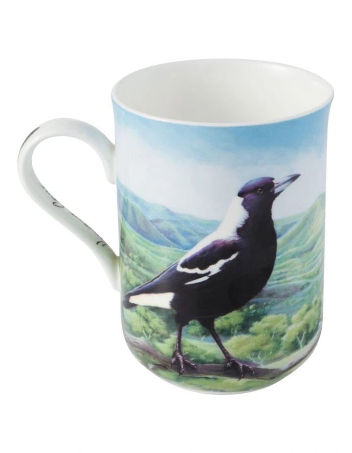 Birds Of Australia KC 10 Year Anniversary Mug 300ml Magpie in Multi image 2