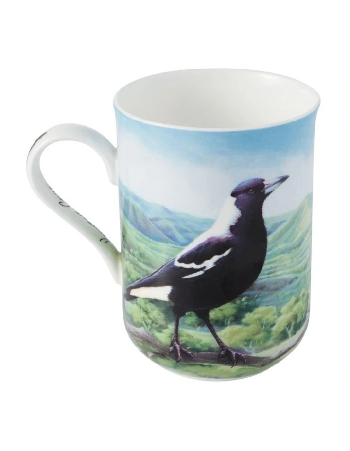 Birds Of Australia KC 10 Year Anniversary Mug 300ml Magpie in Multi image 2