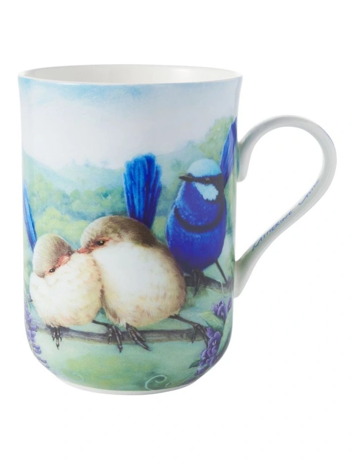 Birds Of Australia KC 10 Year Anniversary Mug 300ml Splendid Fairy Wren in Multi image 1