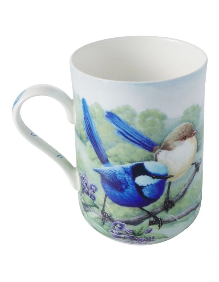 Birds Of Australia KC 10 Year Anniversary Mug 300ml Splendid Fairy Wren in Multi image 2