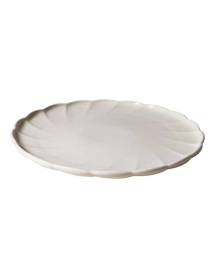 French Bazaar Dinner Plate in White image 1