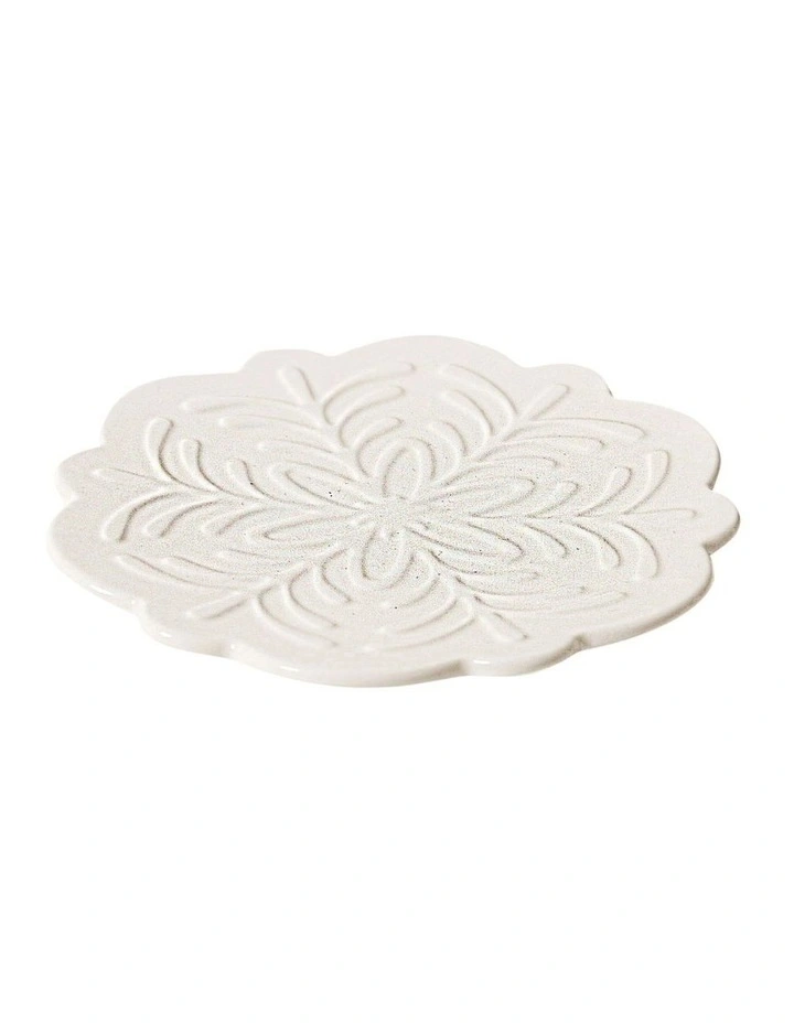 Christmas Snowflake Stellar Plate 15cm in White image 3