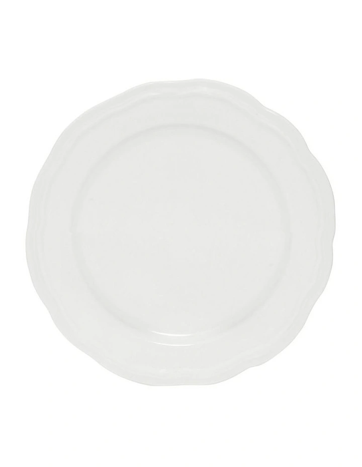 Florence Scallop Rim Side Plate 20cm in White image 1