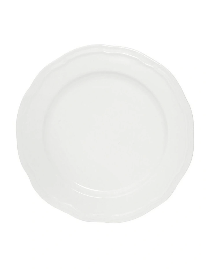 Florence Scallop Rim Dinner Plate 27cm in White image 1
