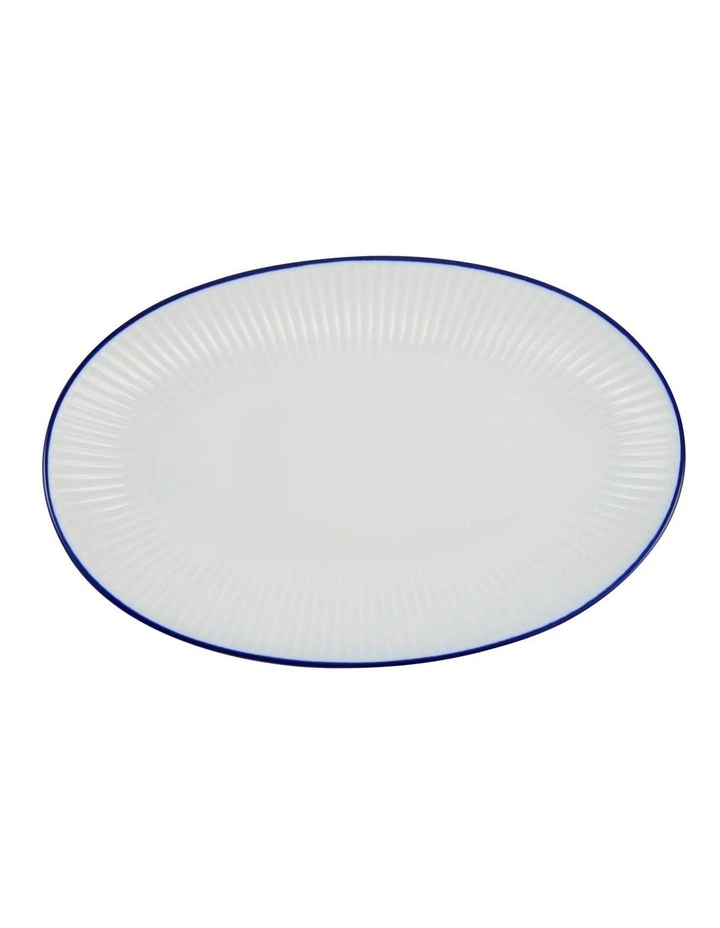 Cafe Appetizer Plate 24x15cm in White image 1