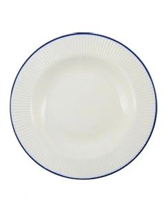 Rim Deep Plate 23x3.5cm in White