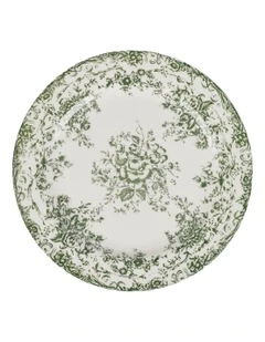 Rosetta Rim Dinner Plate 26.5cm in Antique Green