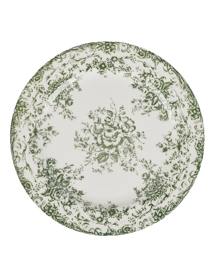 Rosetta Rim Dinner Plate 26.5cm in Antique Green image 1