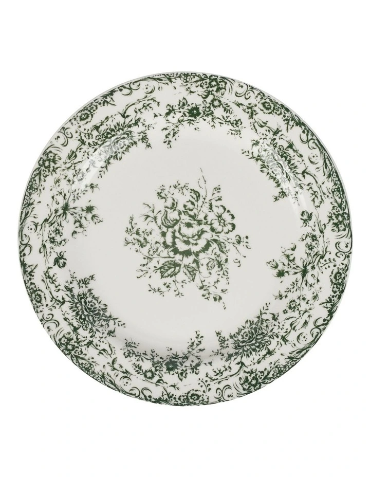 Rosetta Rim Side Plate 20cm in Antique Green image 1