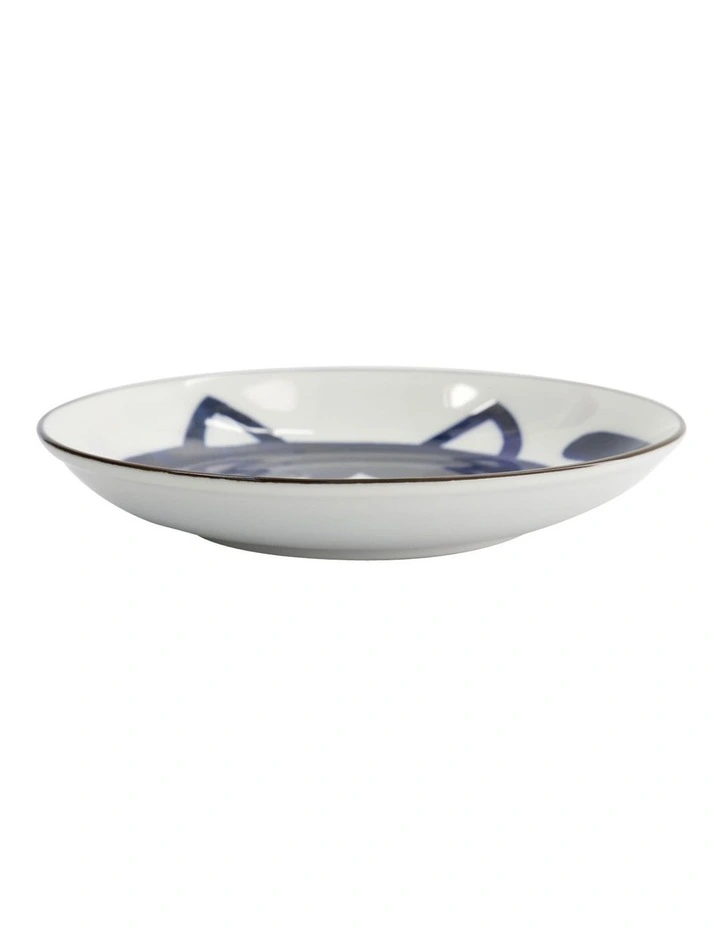 Kawaii Neko Plate 16.5cm in White image 4