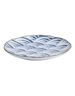 Natsu Nami Plate 16.5cm in Blue