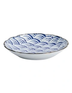 Natsu Nami Plate 22cm in Blue
