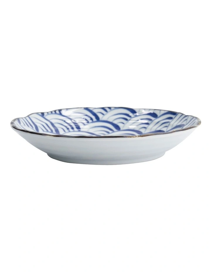 Natsu Nami Plate 22cm in Blue image 4