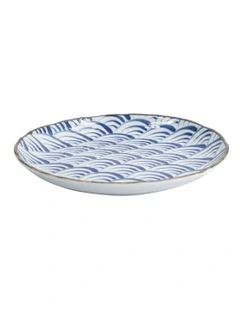 Natsu Nami Plate 25cm in Blue