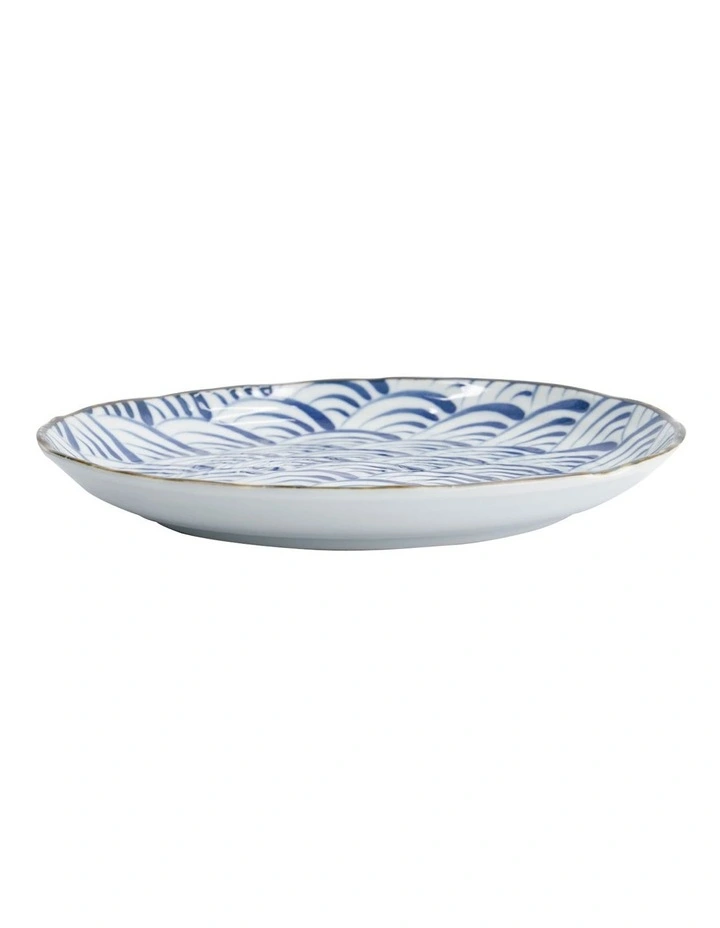 Natsu Nami Plate 25cm in Blue image 4
