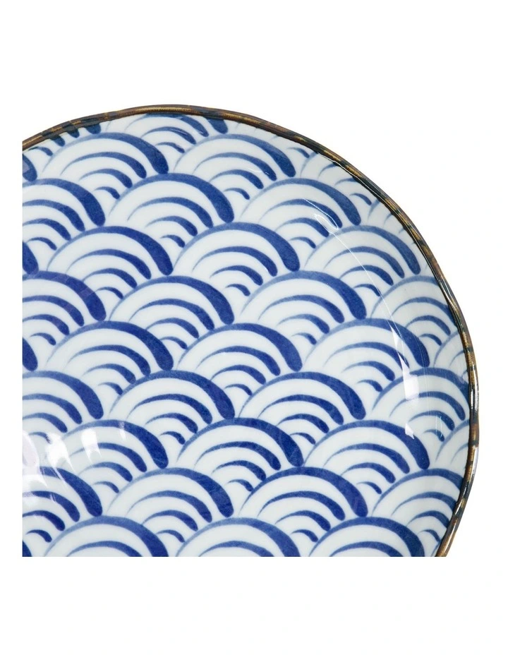 Natsu Nami Plate 25cm in Blue image 5
