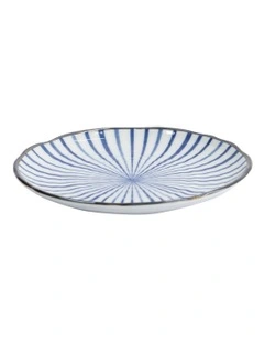 Natsu Tokusa Plate 16.5cm in Blue
