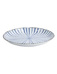 Natsu Tokusa Plate 25cm in Blue