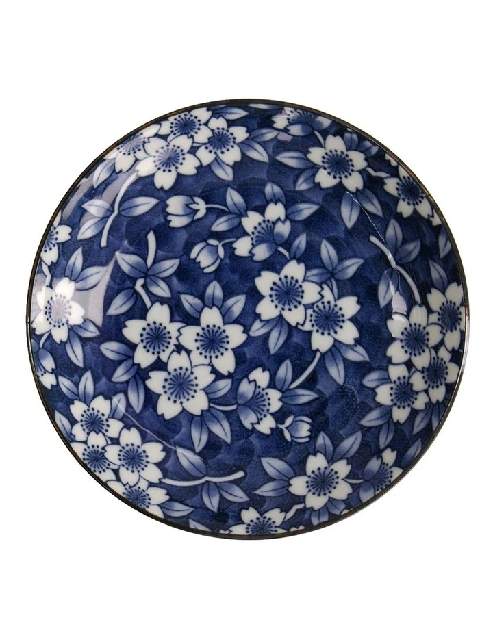 Sakura Round Plate 16cm in Blue image 3