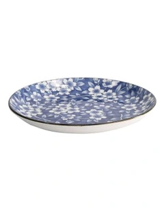 Sakura Round Plate 21cm in Blue