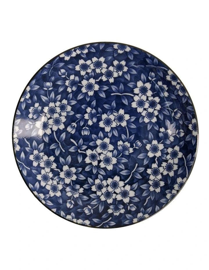 Sakura Round Plate 25cm in Blue image 2