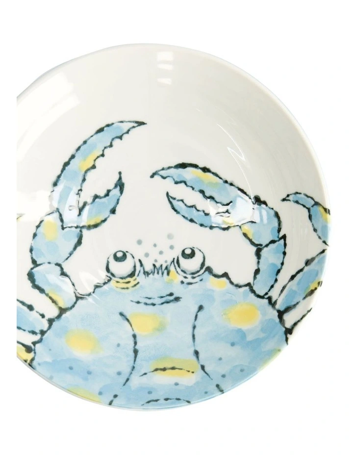 Seafood Crab Deep Plate 21.5x5cm in Light Blue image 3