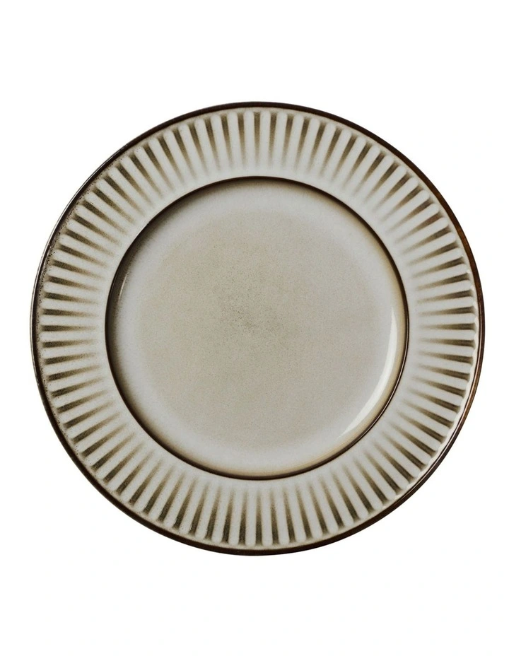 Leros Rim Plate 27cm in Mocha image 1