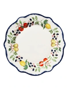 Frutta Scallop Rim Plate 27cm in Multi