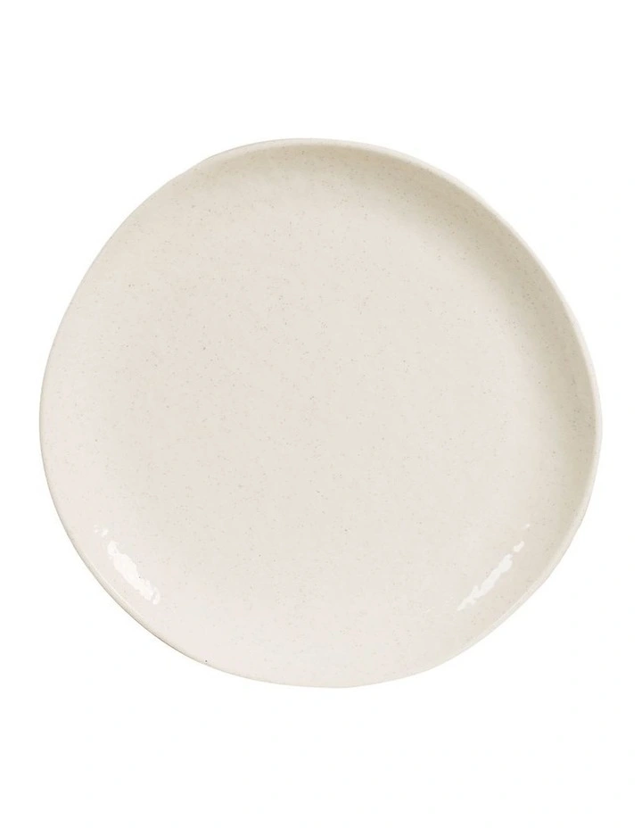 Shell 18cm Side Plate Speckled White image 1