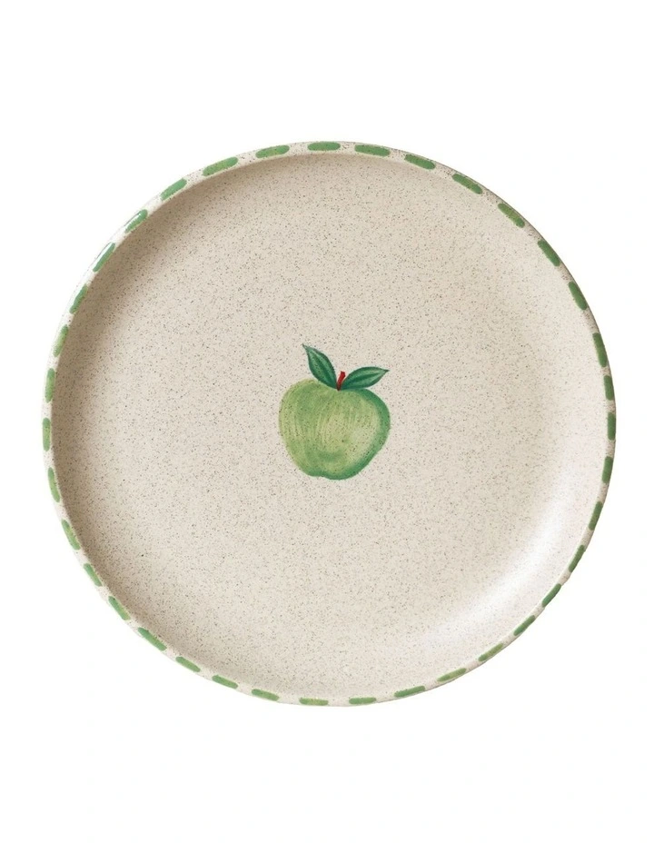 The Fruit Basket Apple 16cm Hand Brushed Plate image 1