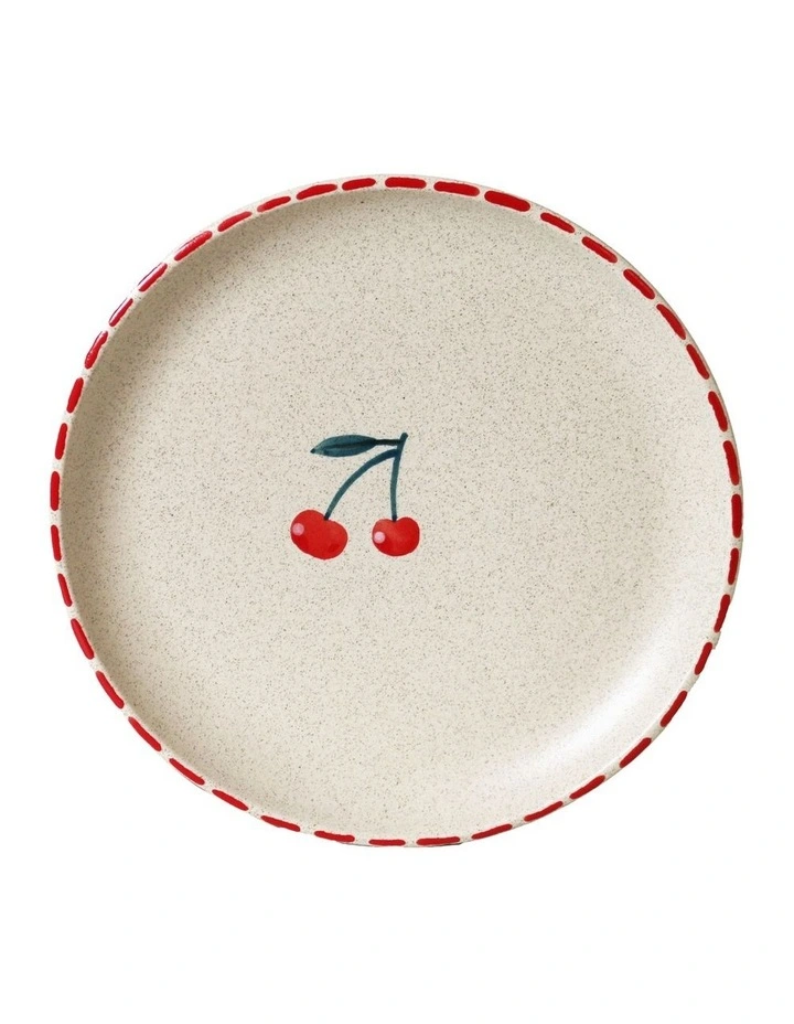 The Fruit Basket Cherry 16cm Hand Brushed Plate image 1