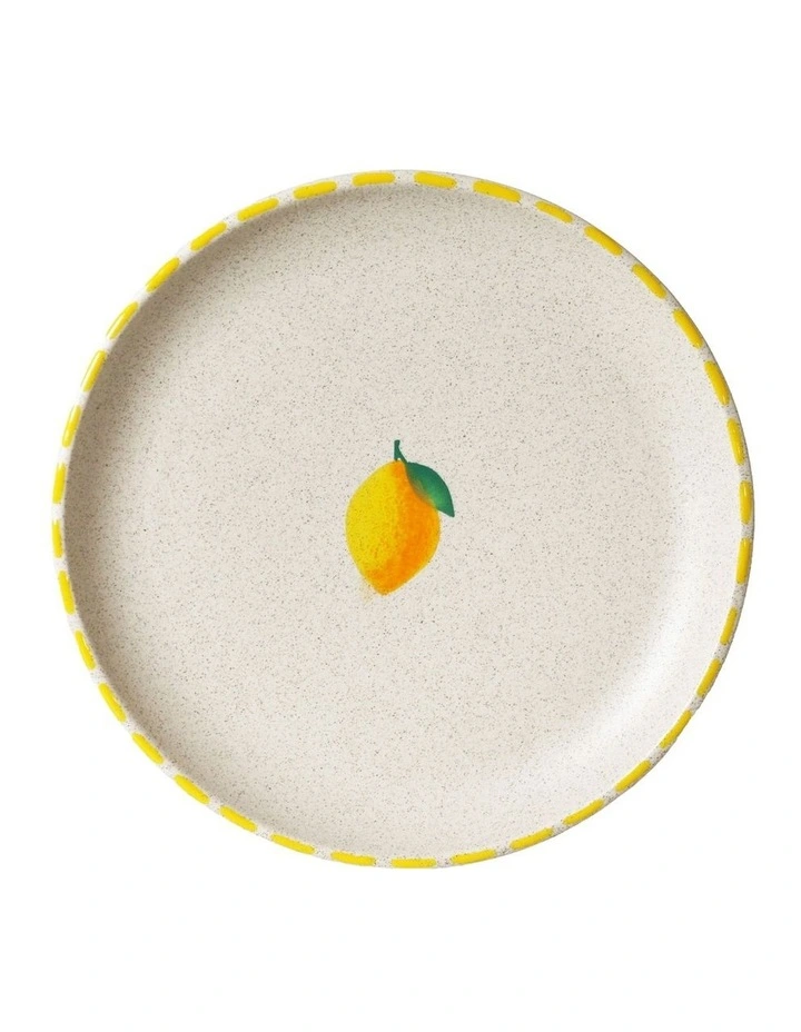 The Fruit Basket Lemon 16cm Hand Brushed Plate image 1