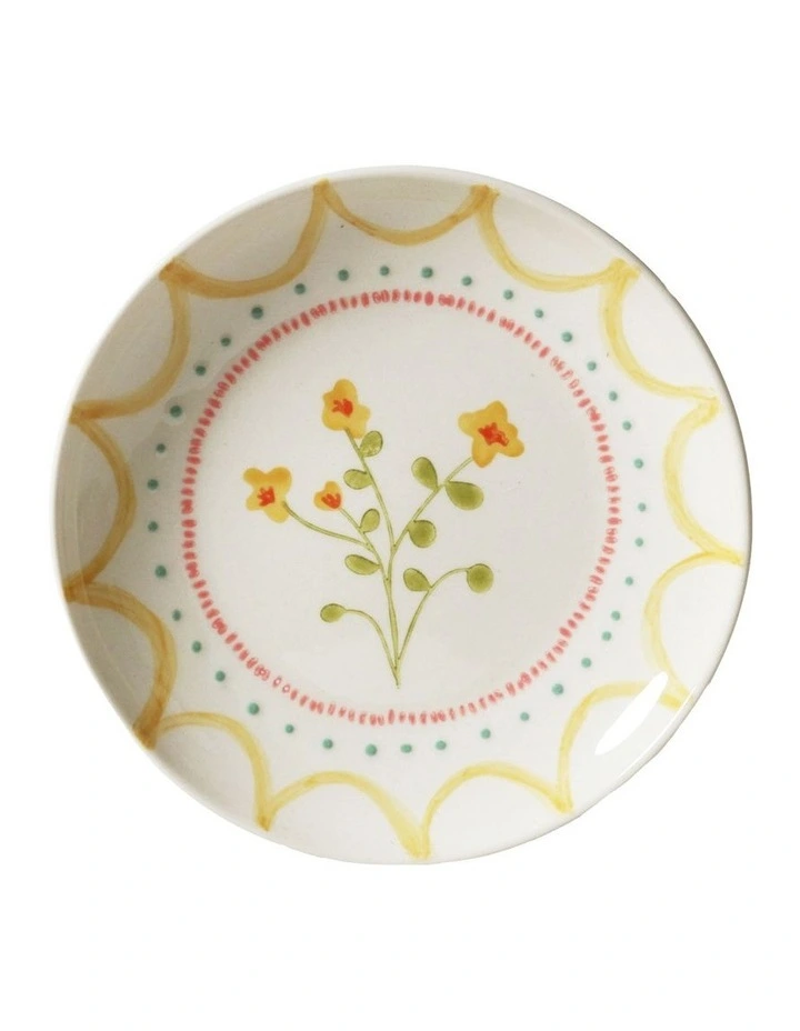June's Garden Side Plate 16cm Set of 6 in White image 1