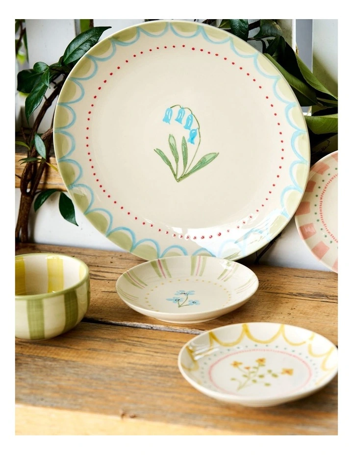 June's Garden Side Plate 16cm Set of 6 in White image 2