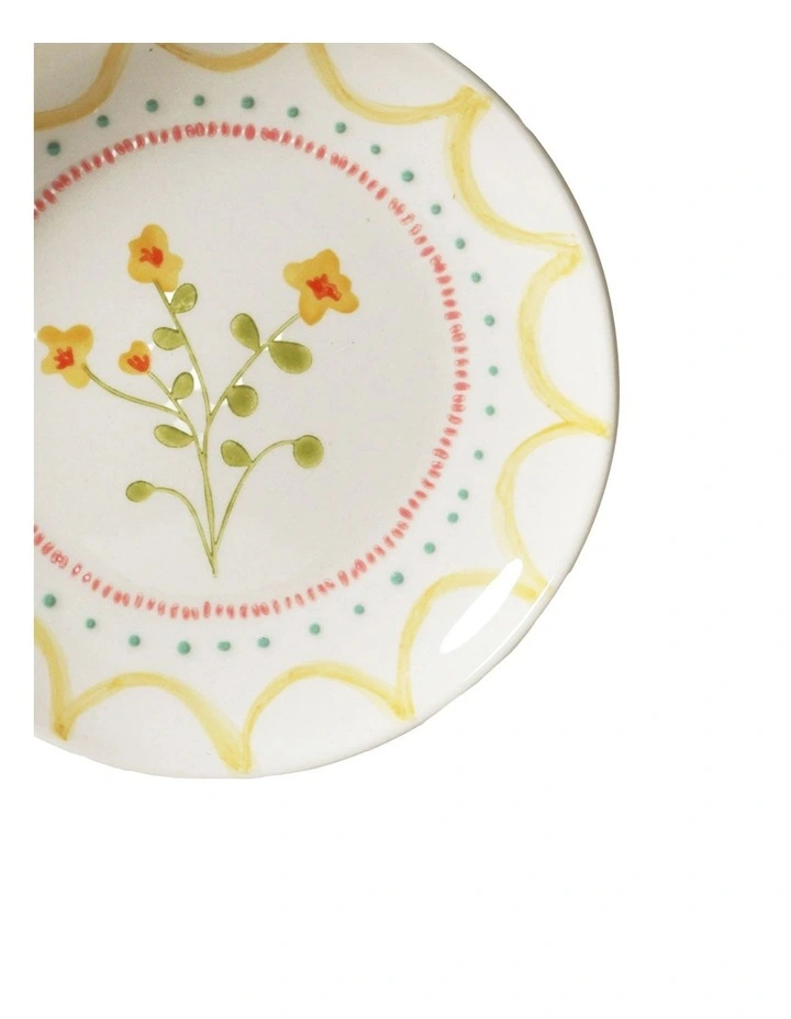 June's Garden Side Plate 16cm Set of 6 in White image 3
