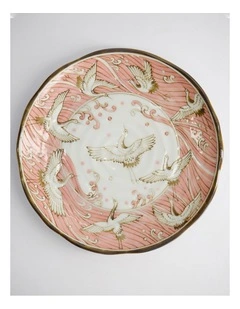 Crane Plate 16.5cm Pink