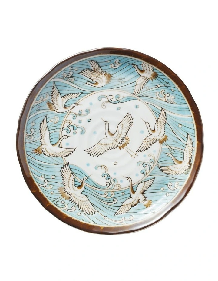 Crane Plate 25cm Light Blue image 1