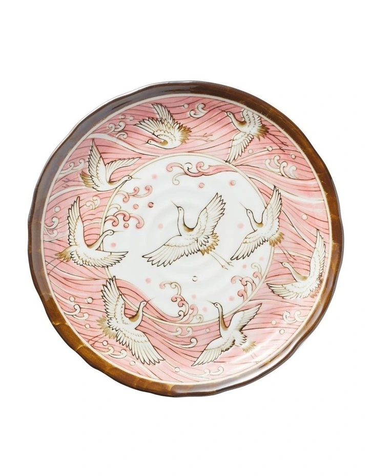 Crane Plate 25cm Pink image 1