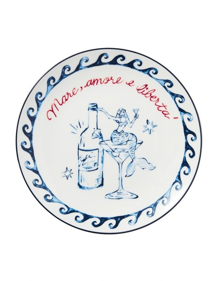 Aperitivo Club Sirena Coupe Side Plate Mermaid 20cm image 1