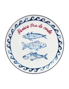 Aperitivo Club Sirena Coupe Side Plate Pesce 20cm