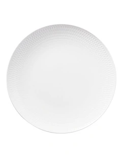White Basics Diamonds Dinner Plate 27cm in White